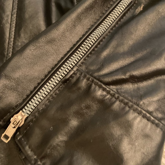 Vintage Brooks Real Leather Biker Jacket Made in USA Sz S (34) - Picture 7 of 12